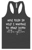 This is Why I Wanted to Stay Home Women's Racerback Tank