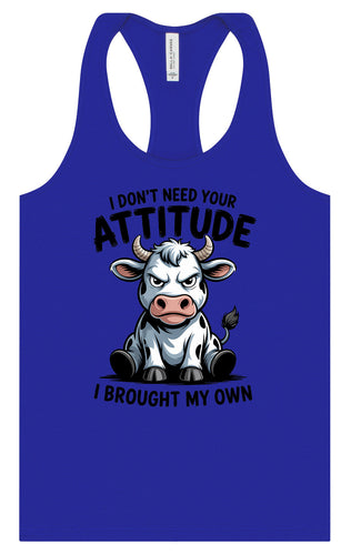 Don't Need Your Attitude Women's Racerback Tank