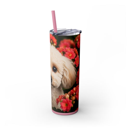 Skinny Tumbler with Straw – 20 oz Stainless Steel Cup