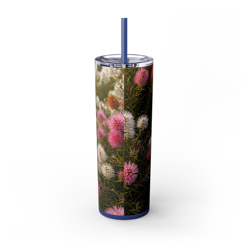 Skinny Tumbler with Straw – 20 oz Stainless Steel Cup