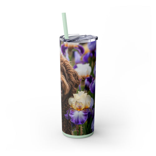 Skinny Tumbler with Straw – 20 oz Stainless Steel Cup