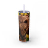 Skinny Tumbler with Straw – 20 oz Stainless Steel Cup