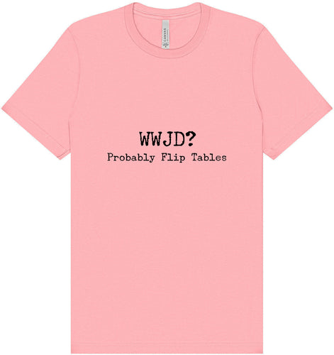 WWJD? Adult Bella Canvas Shirt