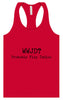 WWJD? Women's Racerback Tank