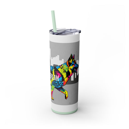 Skinny Tumbler with Straw – 20 oz Stainless Steel Cup