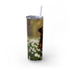 Skinny Tumbler with Straw – 20 oz Stainless Steel Cup