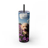 Skinny Tumbler with Straw – 20 oz Stainless Steel Cup