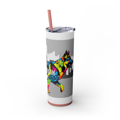 Skinny Tumbler with Straw – 20 oz Stainless Steel Cup