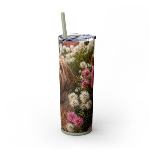 Skinny Tumbler with Straw – 20 oz Stainless Steel Cup