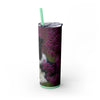 Skinny Tumbler with Straw – 20 oz Stainless Steel Cup