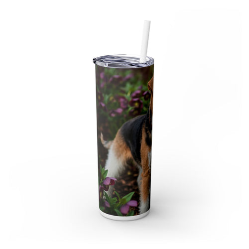Skinny Tumbler with Straw – 20 oz Stainless Steel Cup