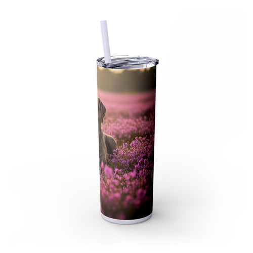 Skinny Tumbler with Straw – 20 oz Stainless Steel Cup