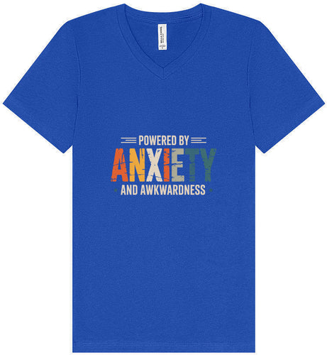 Powered by Anxiety Unisex V-Neck Shirt