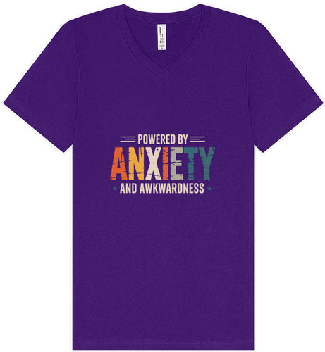 Powered by Anxiety Unisex V-Neck Shirt