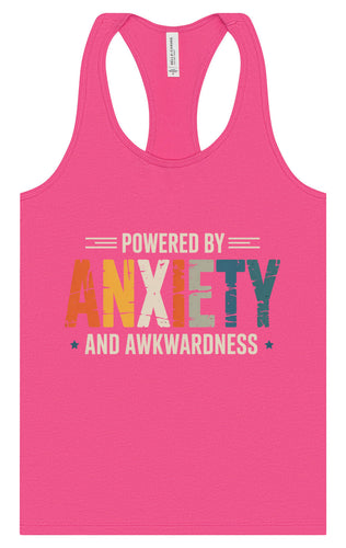 Powered by Anxiety Women's Racerback Tank