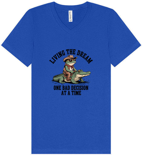 One Bad Decision Unisex V-Neck Shirt