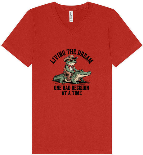 One Bad Decision Unisex V-Neck Shirt