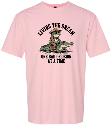 One Bad Decision Adult Gildan Soft Shirt