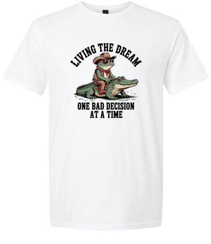 One Bad Decision Adult Gildan Soft Shirt