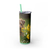 Skinny Tumbler with Straw – 20 oz Stainless Steel Cup