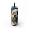Skinny Tumbler with Straw – 20 oz Stainless Steel Cup