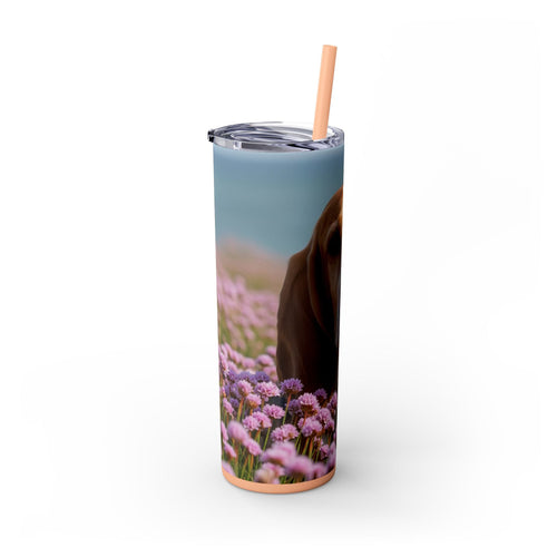 Skinny Tumbler with Straw – 20 oz Stainless Steel Cup