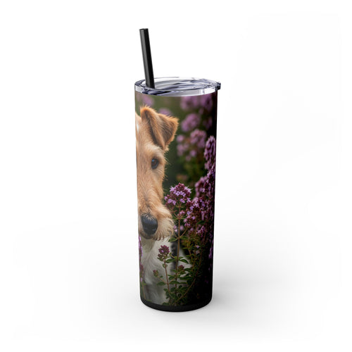 Skinny Tumbler with Straw – 20 oz Stainless Steel Cup