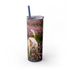 Skinny Tumbler with Straw – 20 oz Stainless Steel Cup
