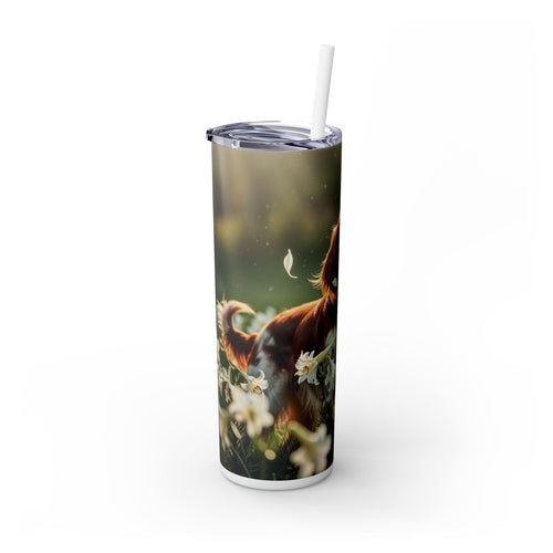 Skinny Tumbler with Straw – 20 oz Stainless Steel Cup