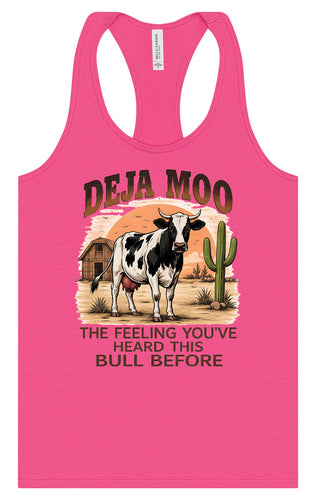 Deja Moo Women's Racerback Tank