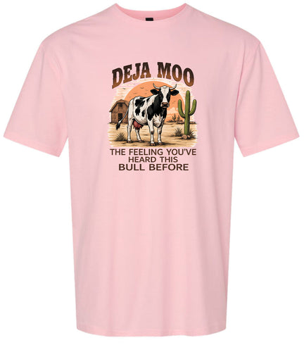 Deja Moo Adult Gildan Soft Shirt