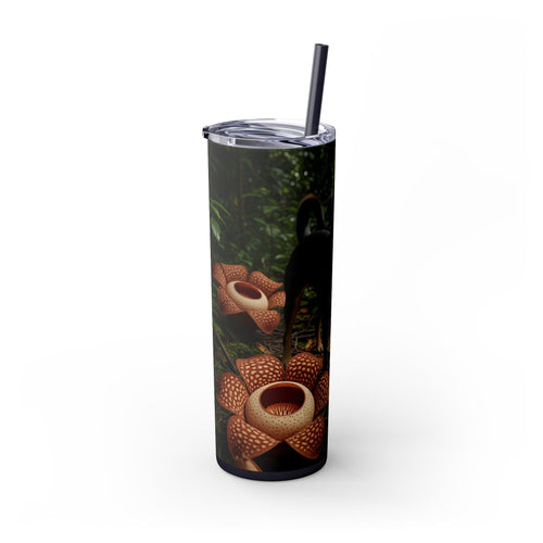 Skinny Tumbler with Straw – 20 oz Stainless Steel Cup