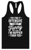 You Find It Offensive Women's Racerback Tank