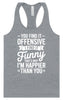 You Find It Offensive Women's Racerback Tank