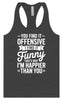 You Find It Offensive Women's Racerback Tank