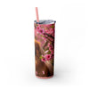 Skinny Tumbler with Straw – 20 oz Stainless Steel Cup