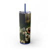 Skinny Tumbler with Straw – 20 oz Stainless Steel Cup