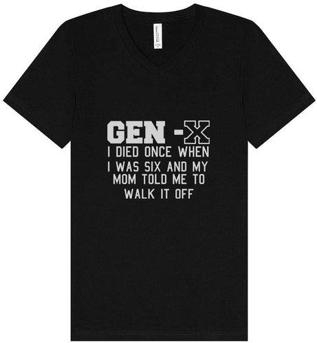 Gen X Walk it Off Unisex V-Neck Shirt