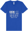 Gen X Walk it Off Unisex V-Neck Shirt