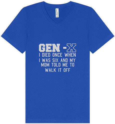 Gen X Walk it Off Unisex V-Neck Shirt