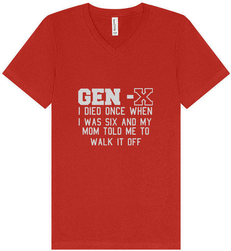 Gen X Walk it Off Unisex V-Neck Shirt