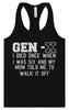 Gen X Walk it Off Women's Racerback Tank