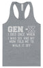 Gen X Walk it Off Women's Racerback Tank