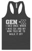 Gen X Walk it Off Women's Racerback Tank