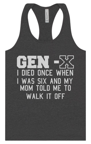 Gen X Walk it Off Women's Racerback Tank