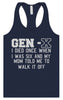 Gen X Walk it Off Women's Racerback Tank
