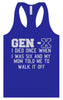 Gen X Walk it Off Women's Racerback Tank