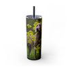 Skinny Tumbler with Straw – 20 oz Stainless Steel Cup