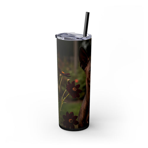 Skinny Tumbler with Straw – 20 oz Stainless Steel Cup