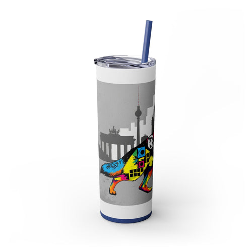Skinny Tumbler with Straw – 20 oz Stainless Steel Cup